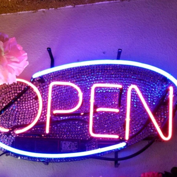 Blinged out Open sign - Picture 2 of 2